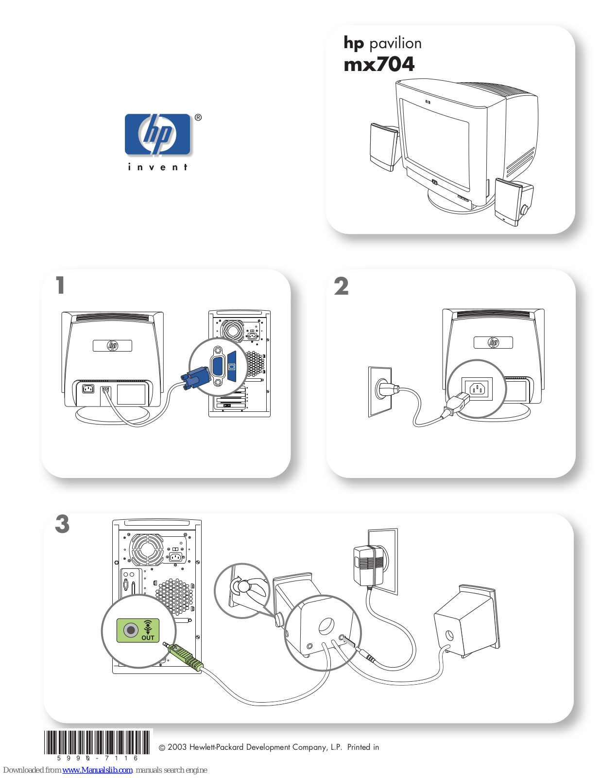 HP Pavilion mx704 Quick Setup Manual - ManualMachine.com