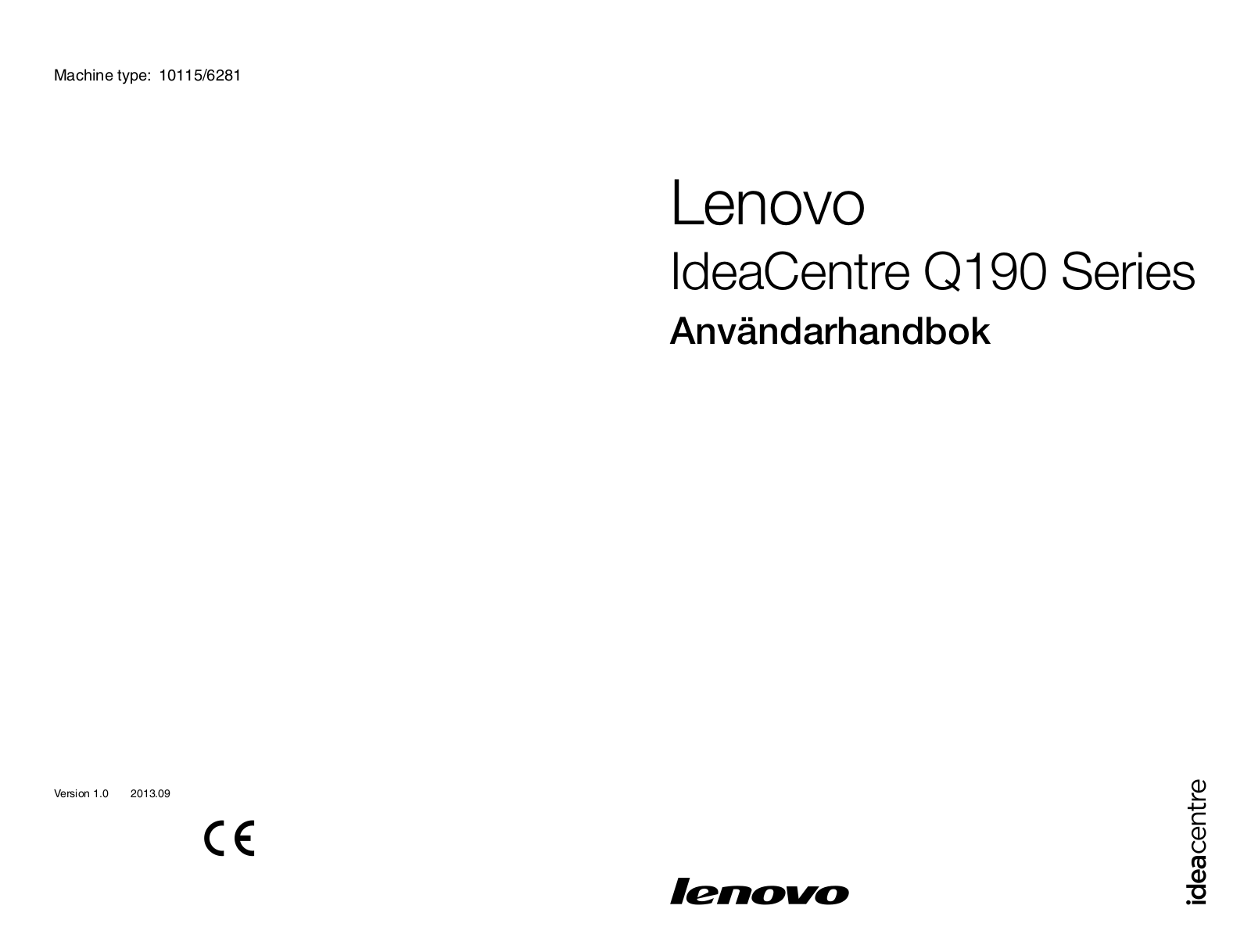 Lenovo IdeaCentre Q190 Series User Guide