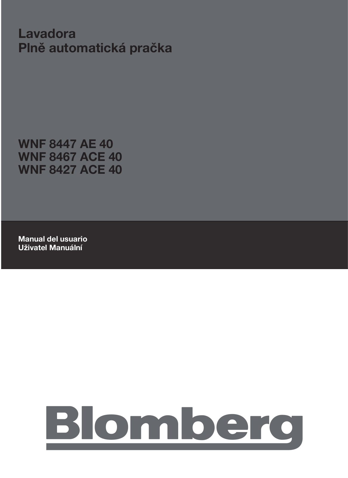 Blomberg WNF 8467 ACE40 User Manual