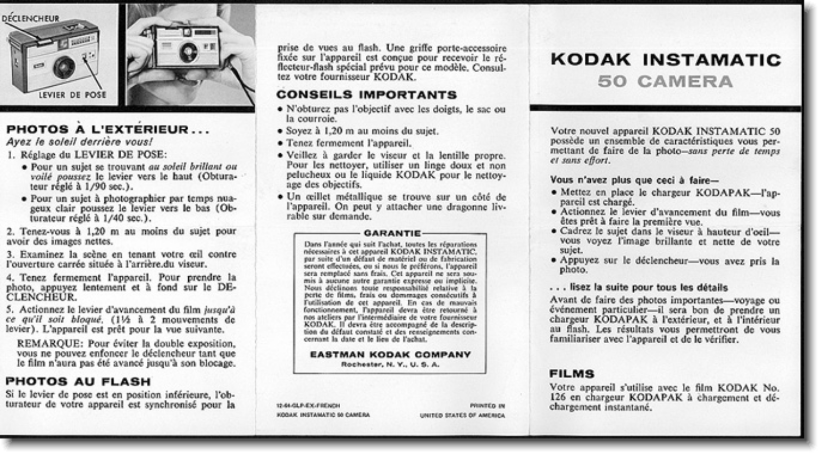 KODAK 50 Instruction Manual