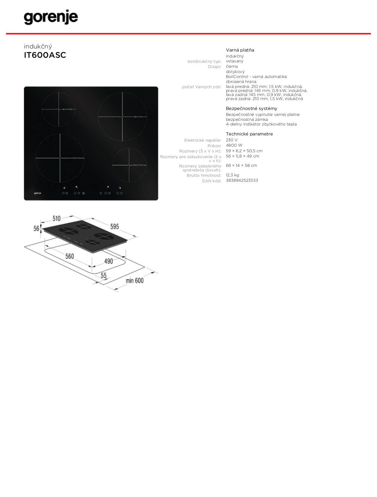 Gorenje IT600ASC BROCHURE