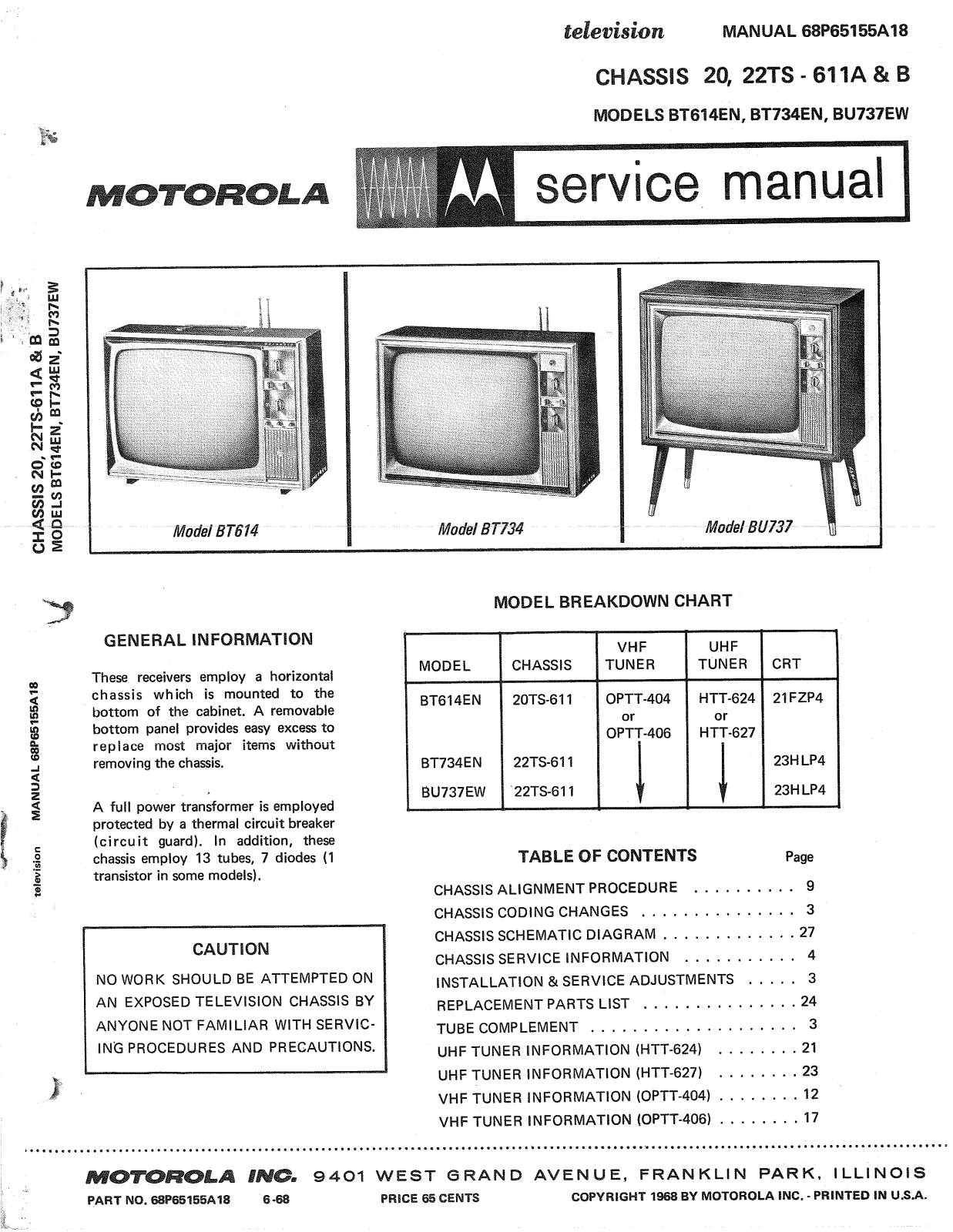 Moth Audio BT-614-EN, BT-734-EN, BU-737-EW Service manual