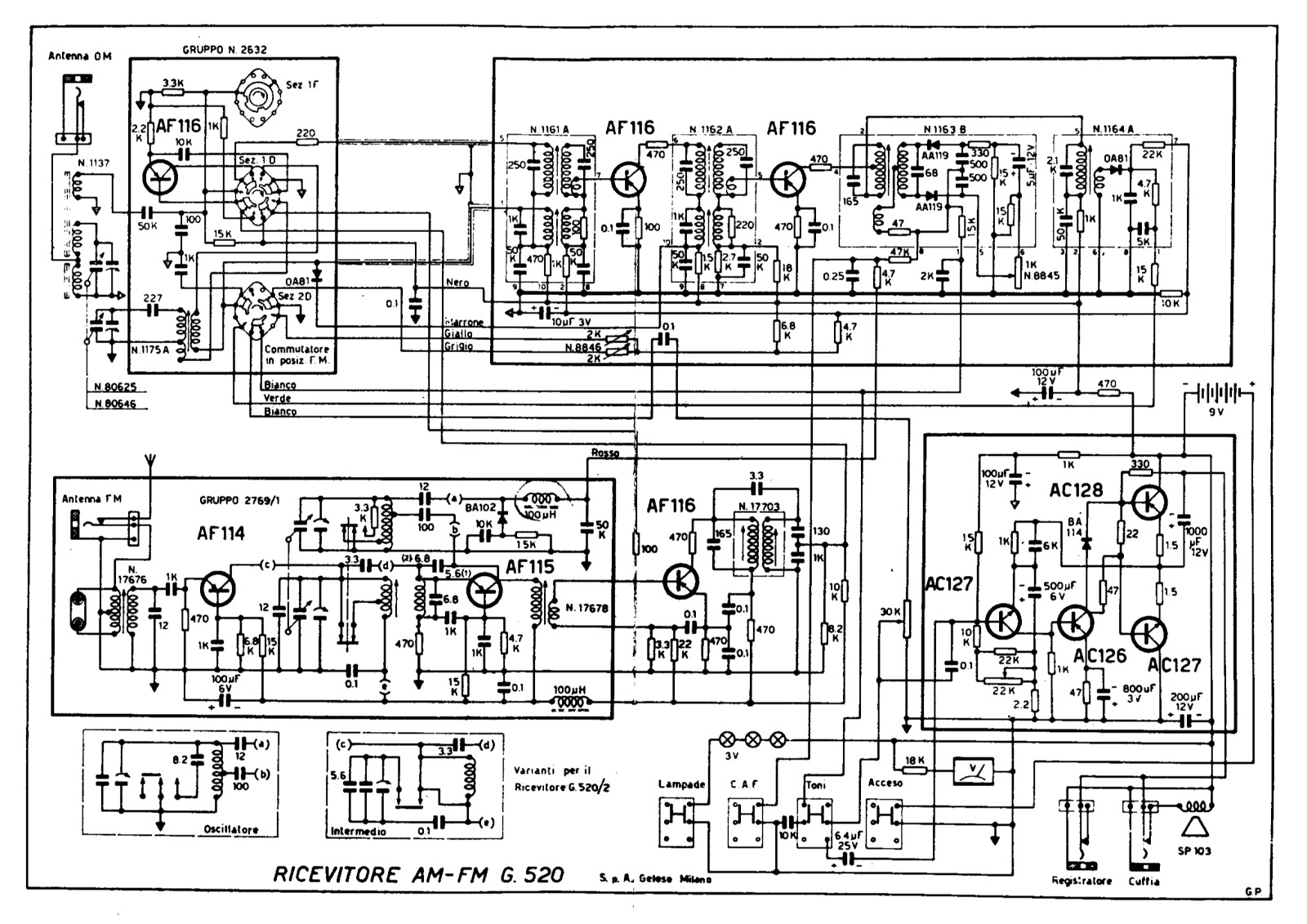 Geloso g520 schematic