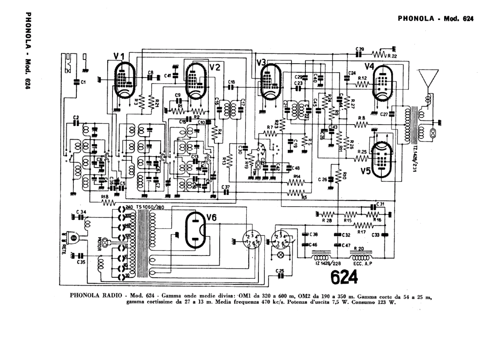 Phonola 624 schematic - ManualMachine.com
