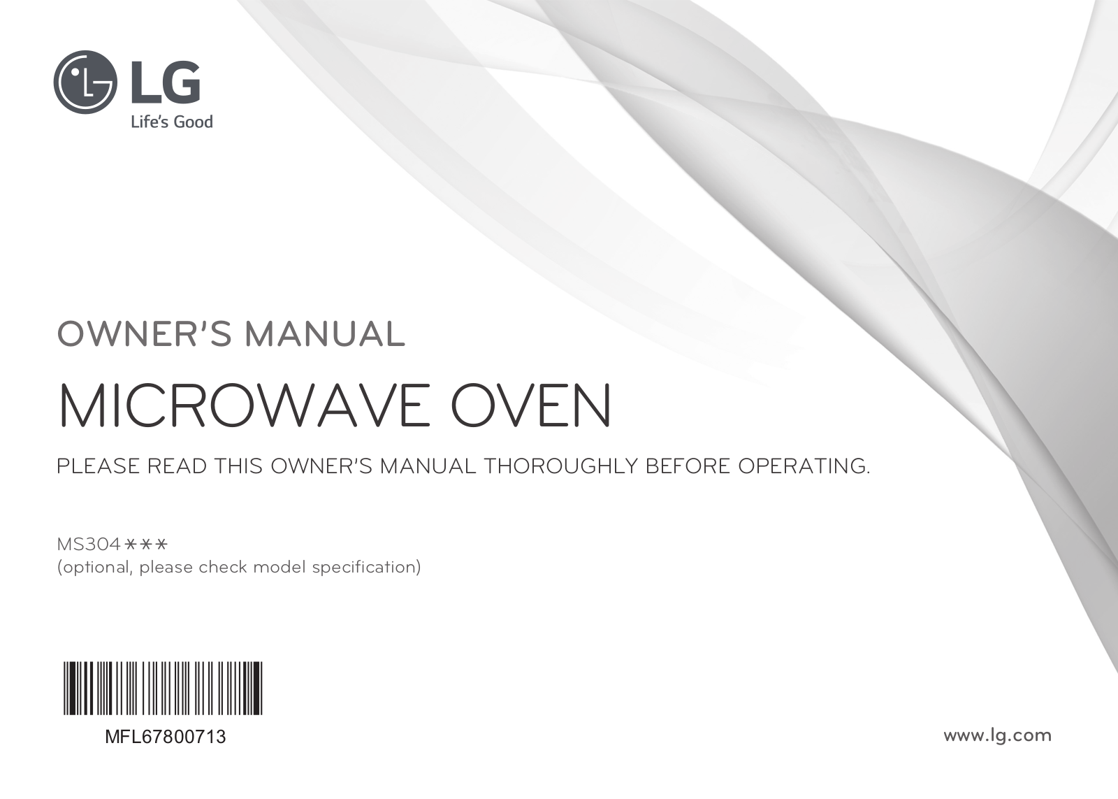 LG MS3044S Owner’s Manual