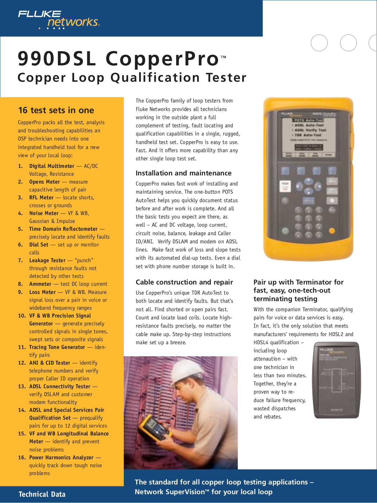 Atec Fluke-990DSL User Manual