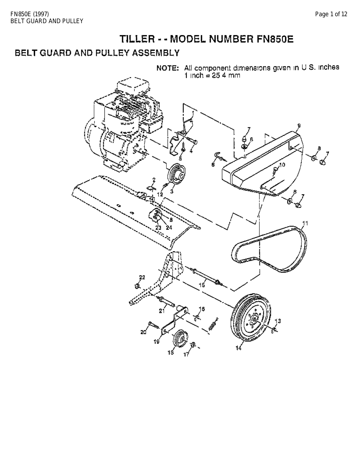 AYP FN850E Parts List