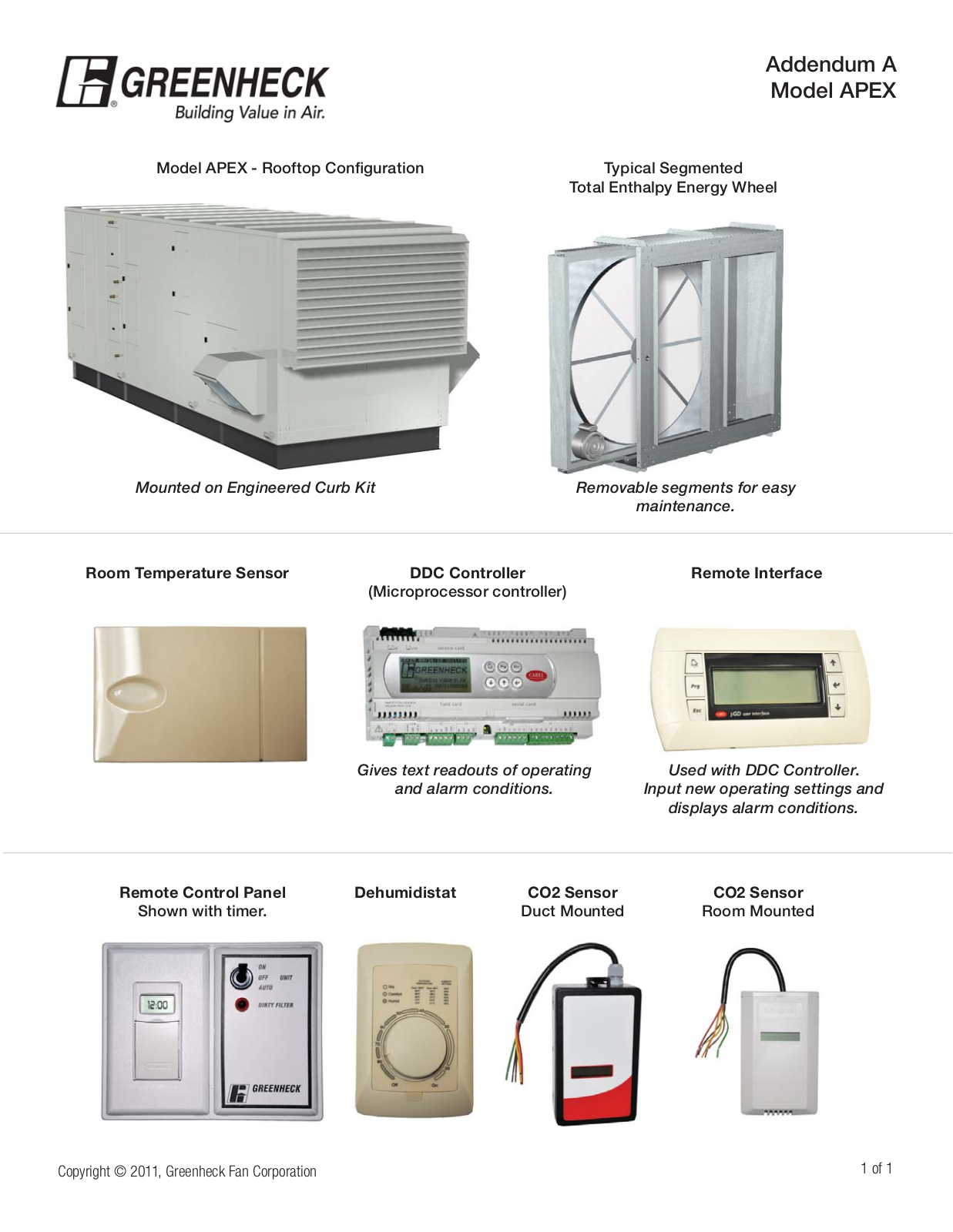 Greenheck APEX User Manual