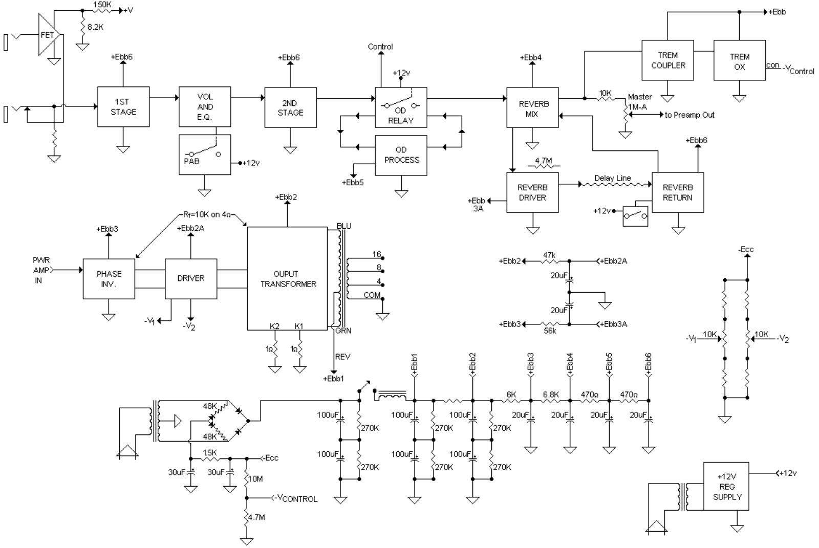 Dumble 90s schematic