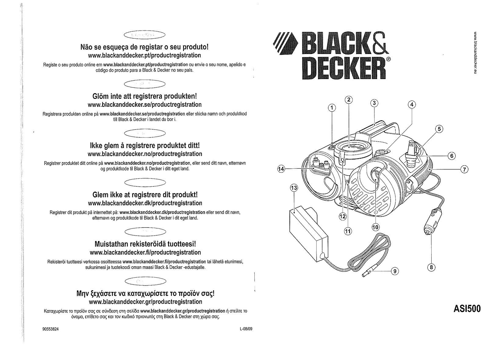 Black & Decker ASI500 User guide