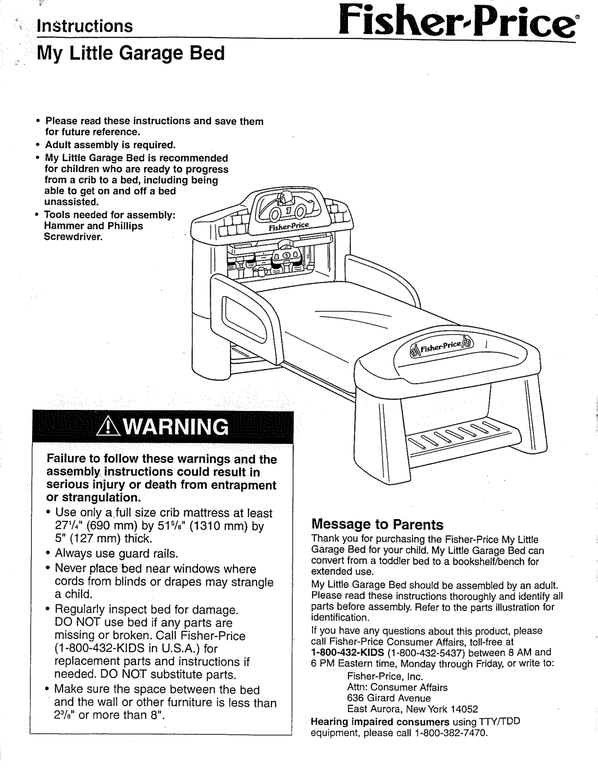 Fisher-Price 79428 Instruction Sheet