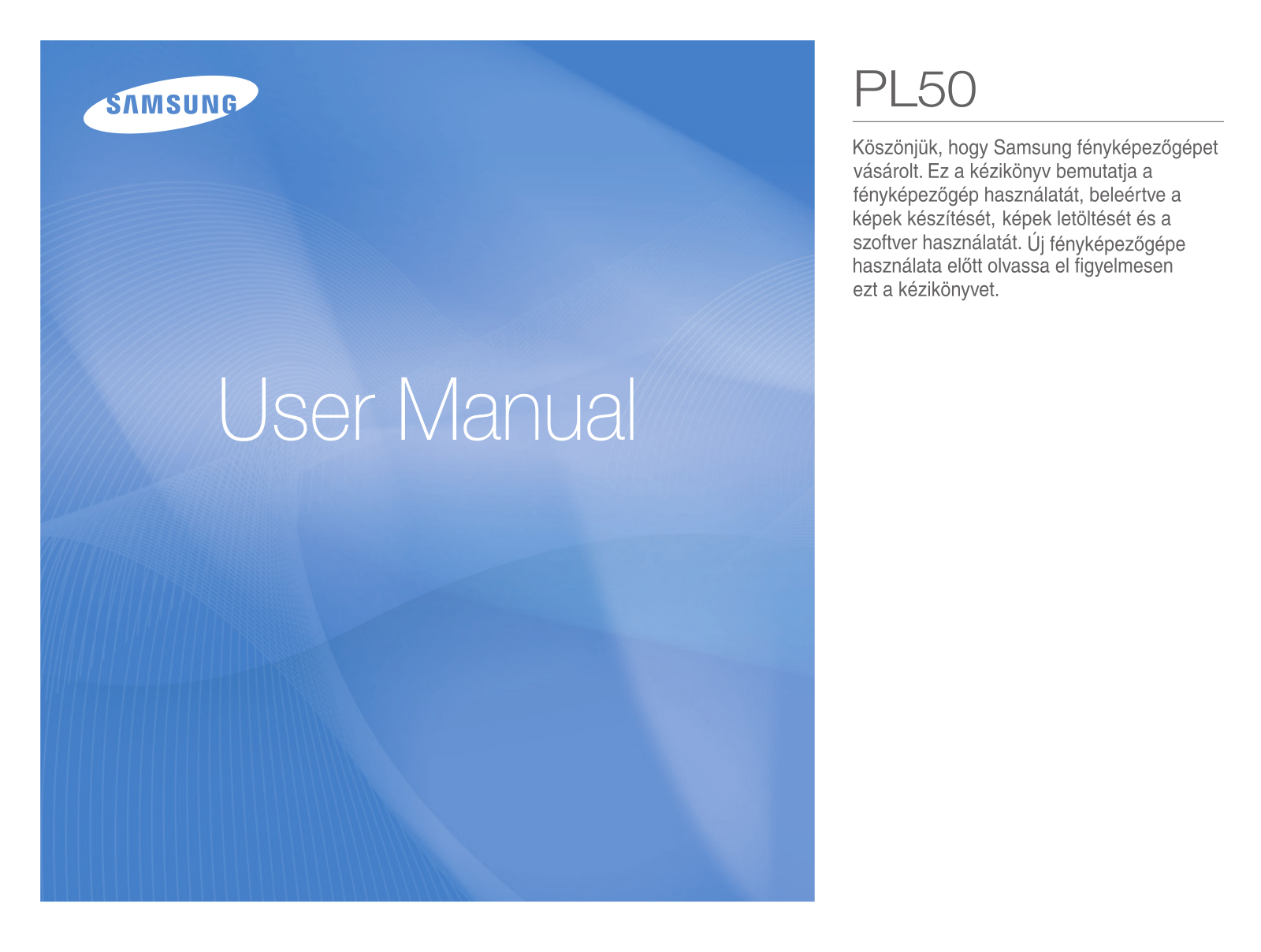 Samsung PL50 User Manual