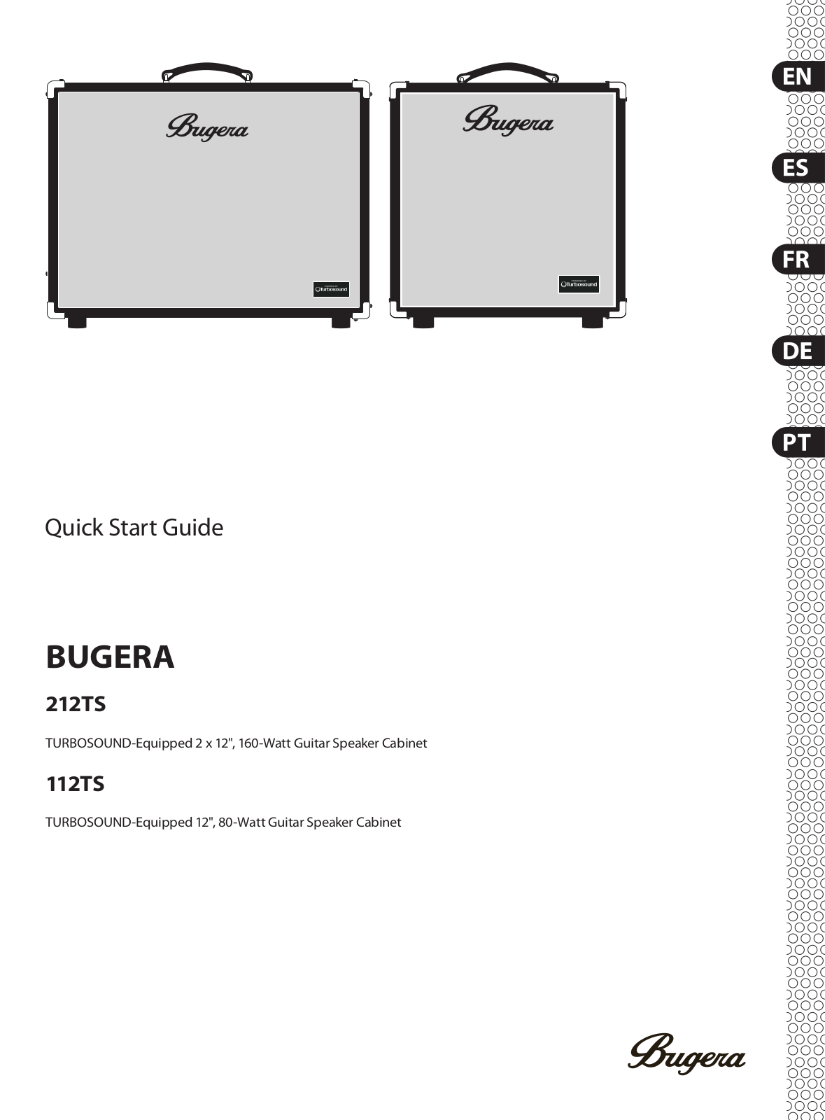 Bugera 212TS, 112TS User manual - ManualMachine.com