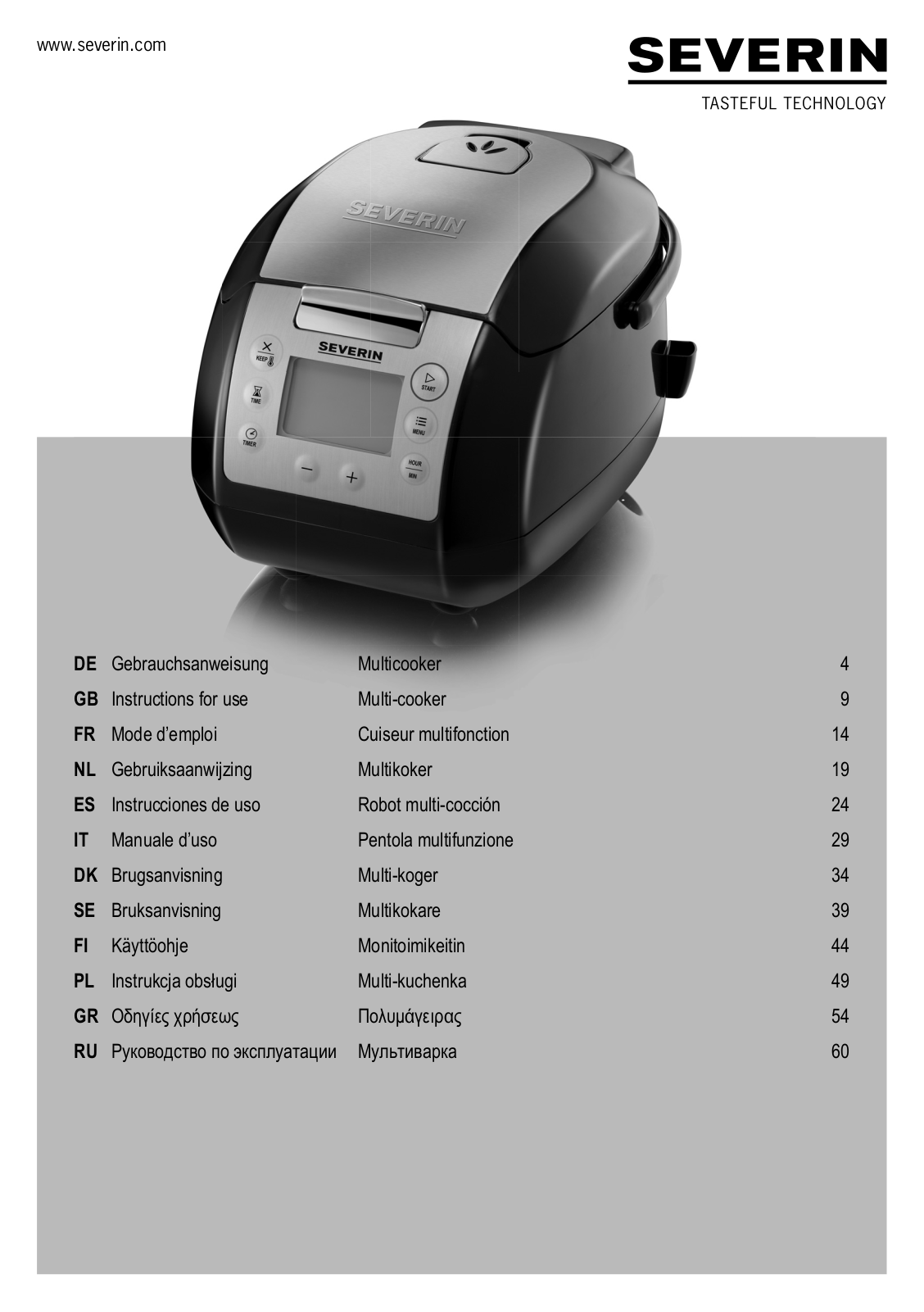 Severin MC 2448 User guide