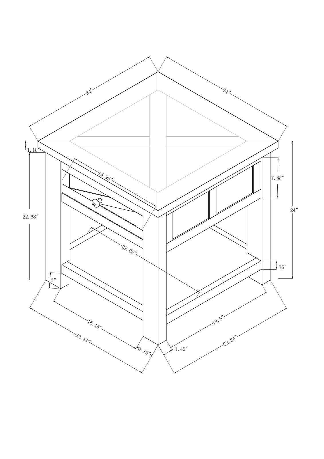 Foundstone W004762791 Dimensions - ManualMachine.com