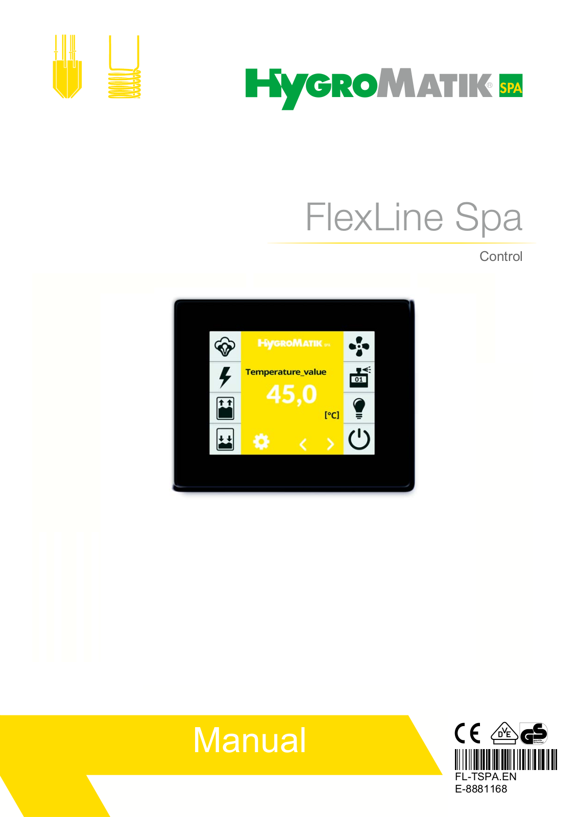 HygroMatik FlexLine Spa, FLH TSPA, FLE TSPA User Manual