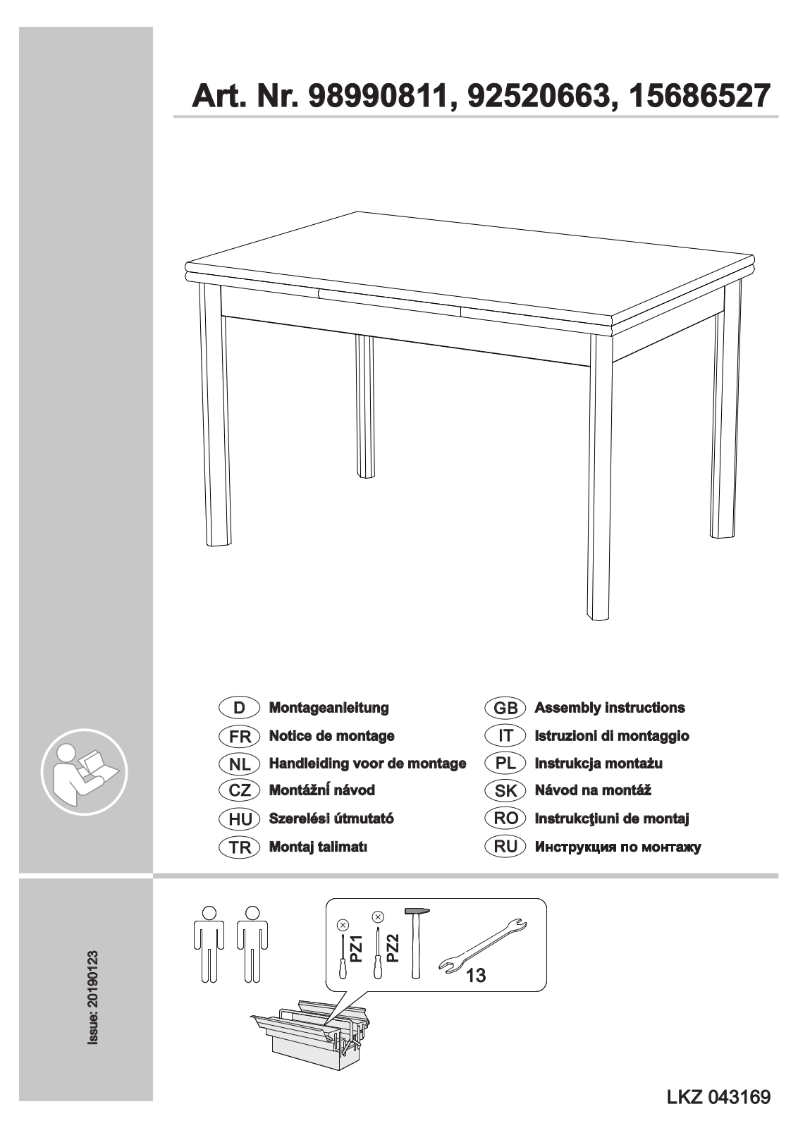 Home affaire Tirza Assembly instructions