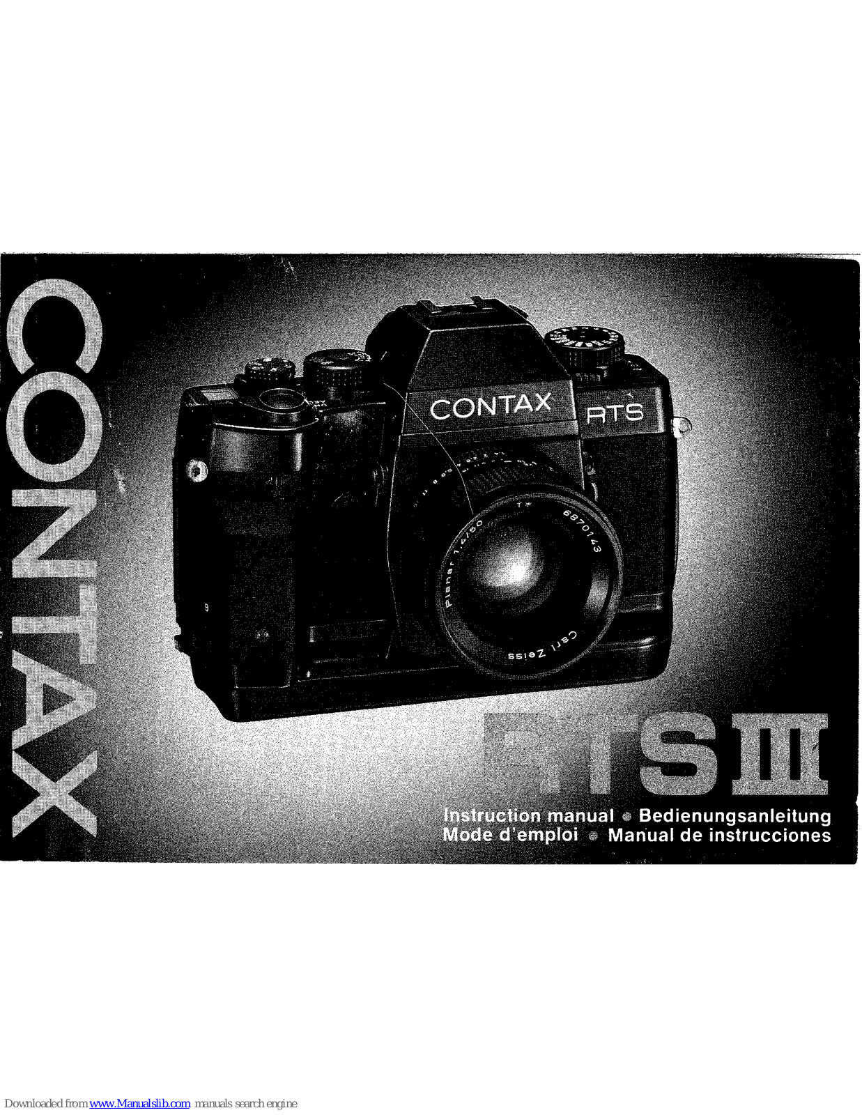 Contax RTS3 User Manual