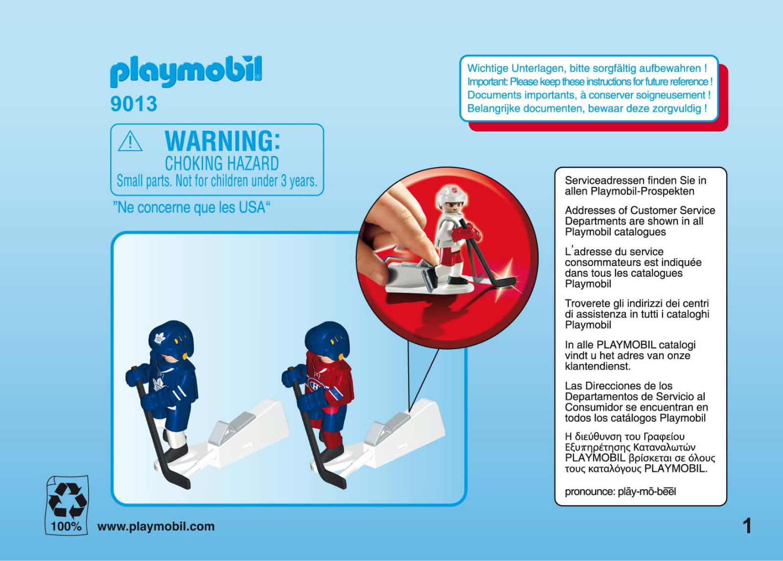 Playmobil 9013 Instructions