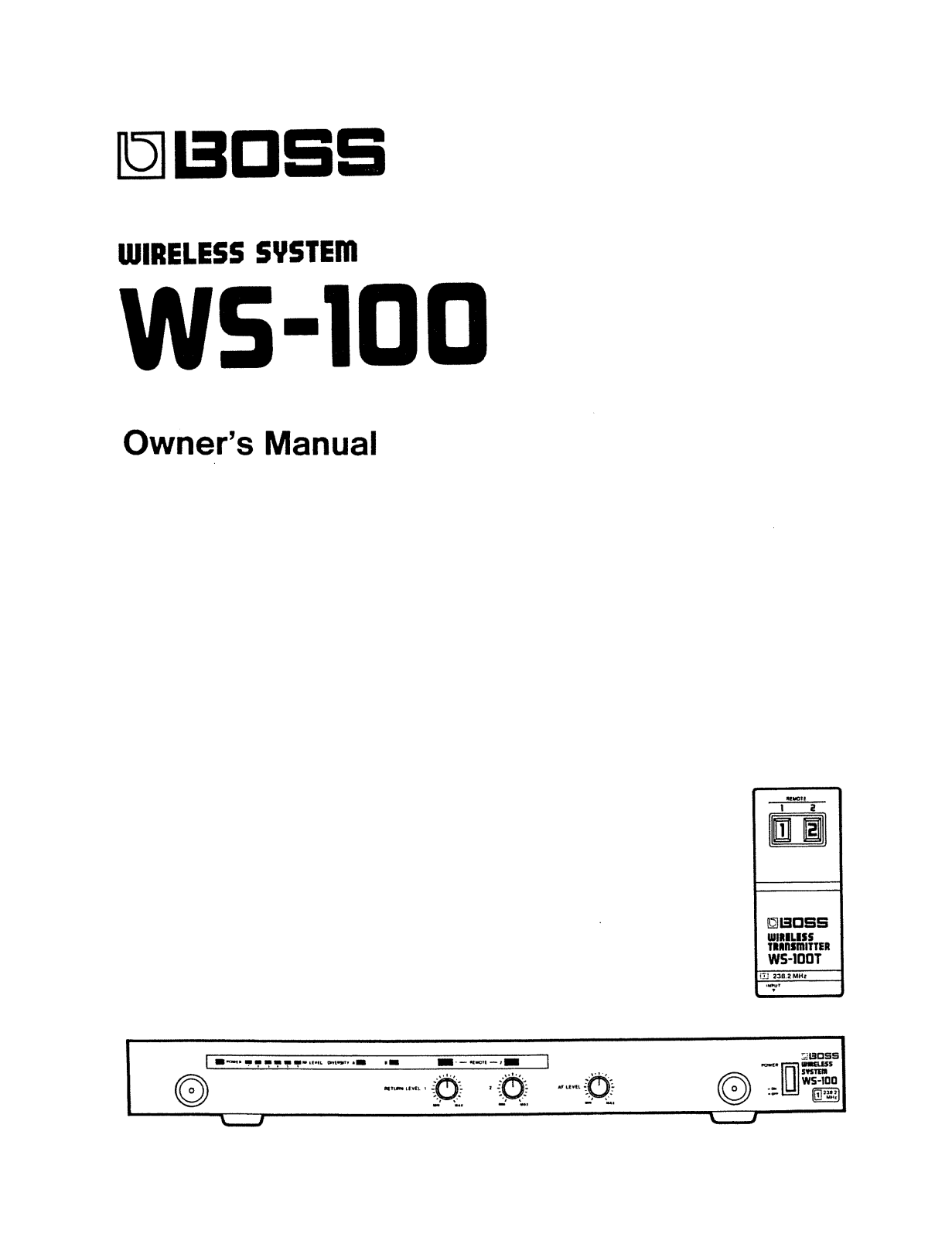 Roland Corporation WS-100 Owner's Manual