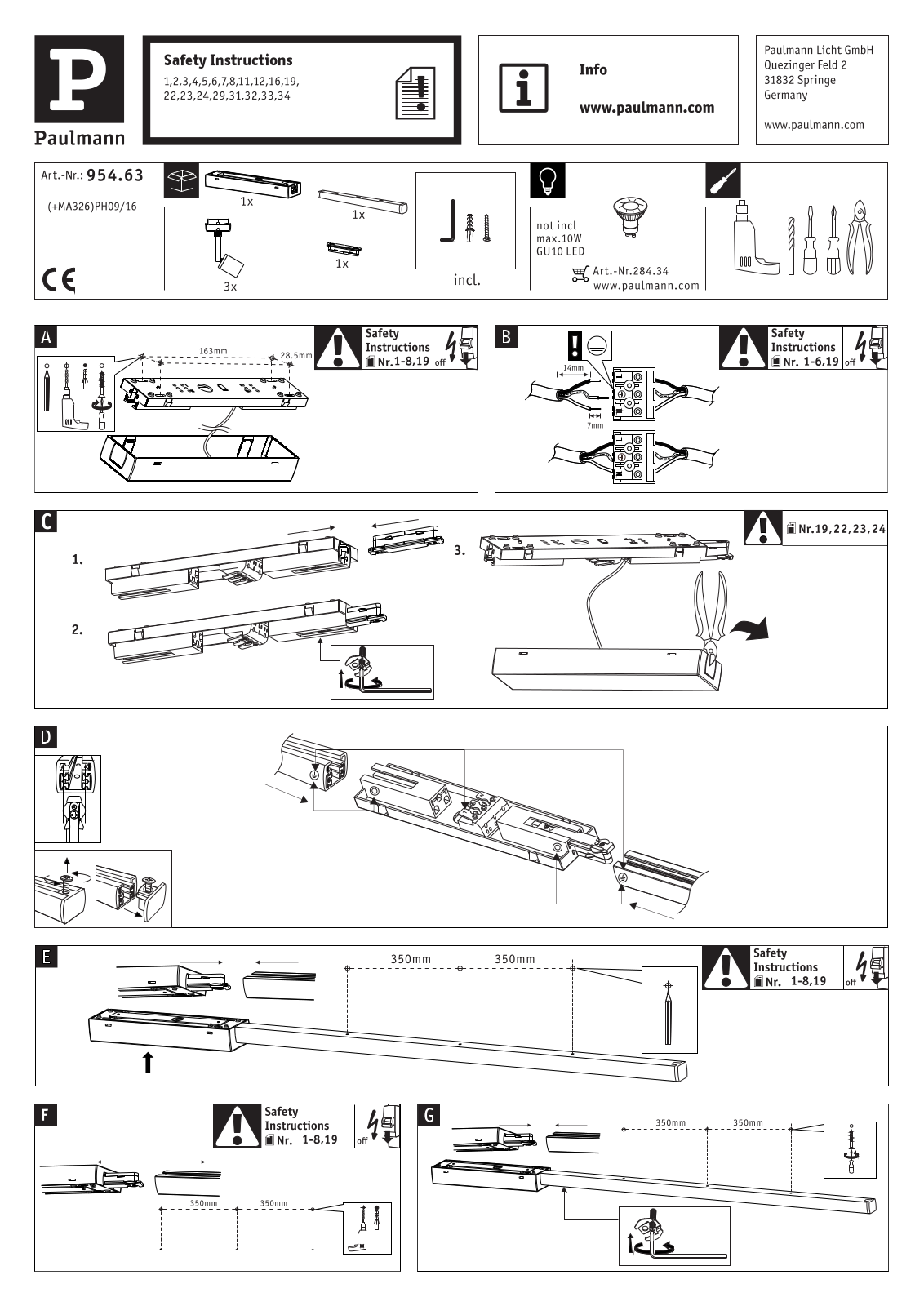 Paulmann 954.63 operation manual - ManualMachine.com