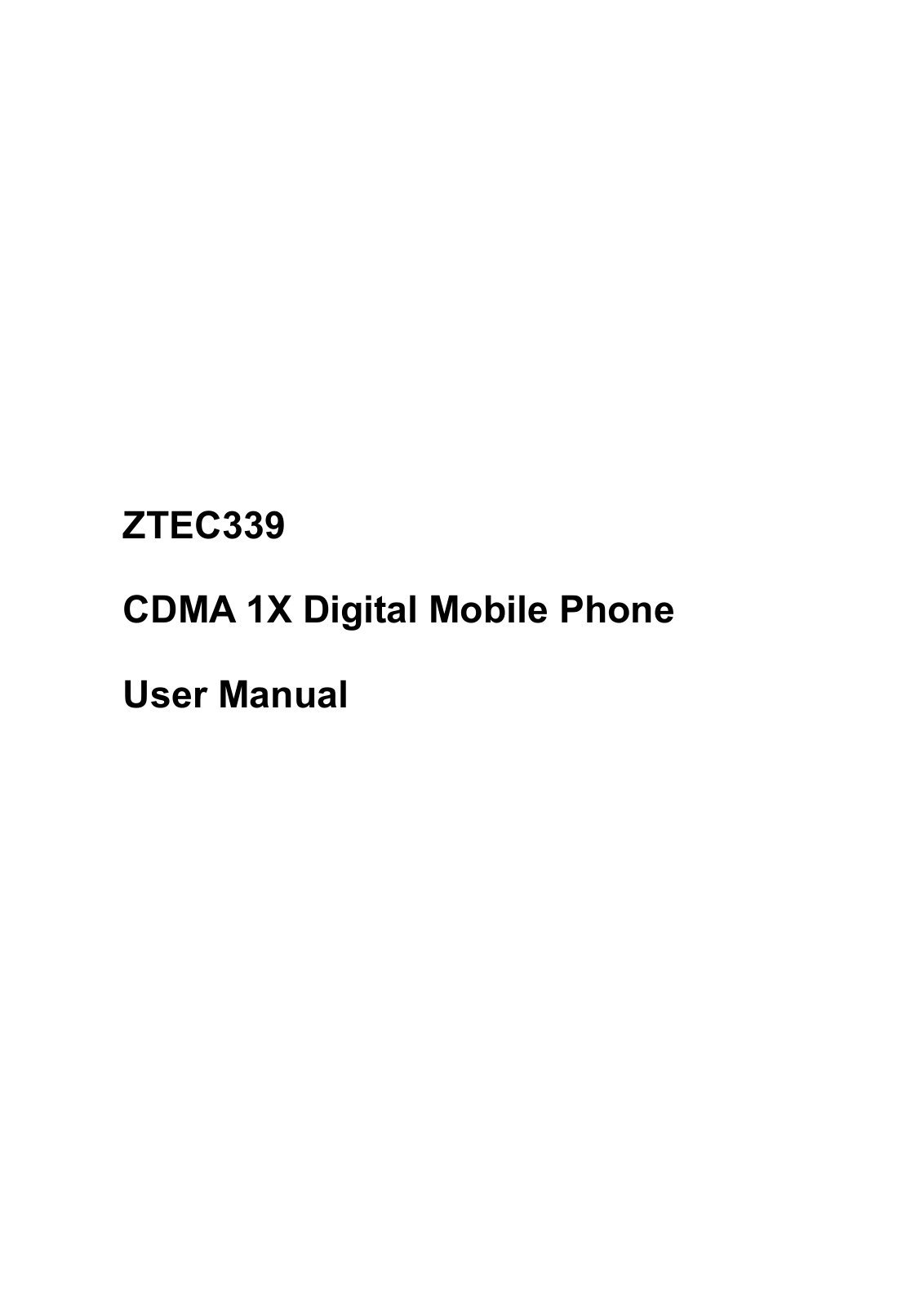 ZTE C339 User Manual