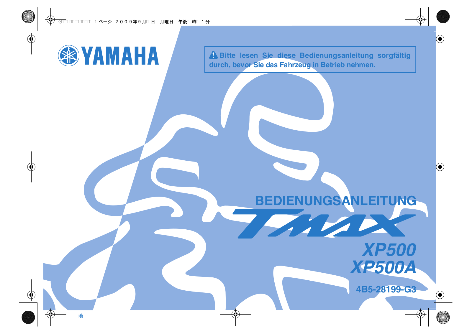 Yamaha XP500 2010 User Manual