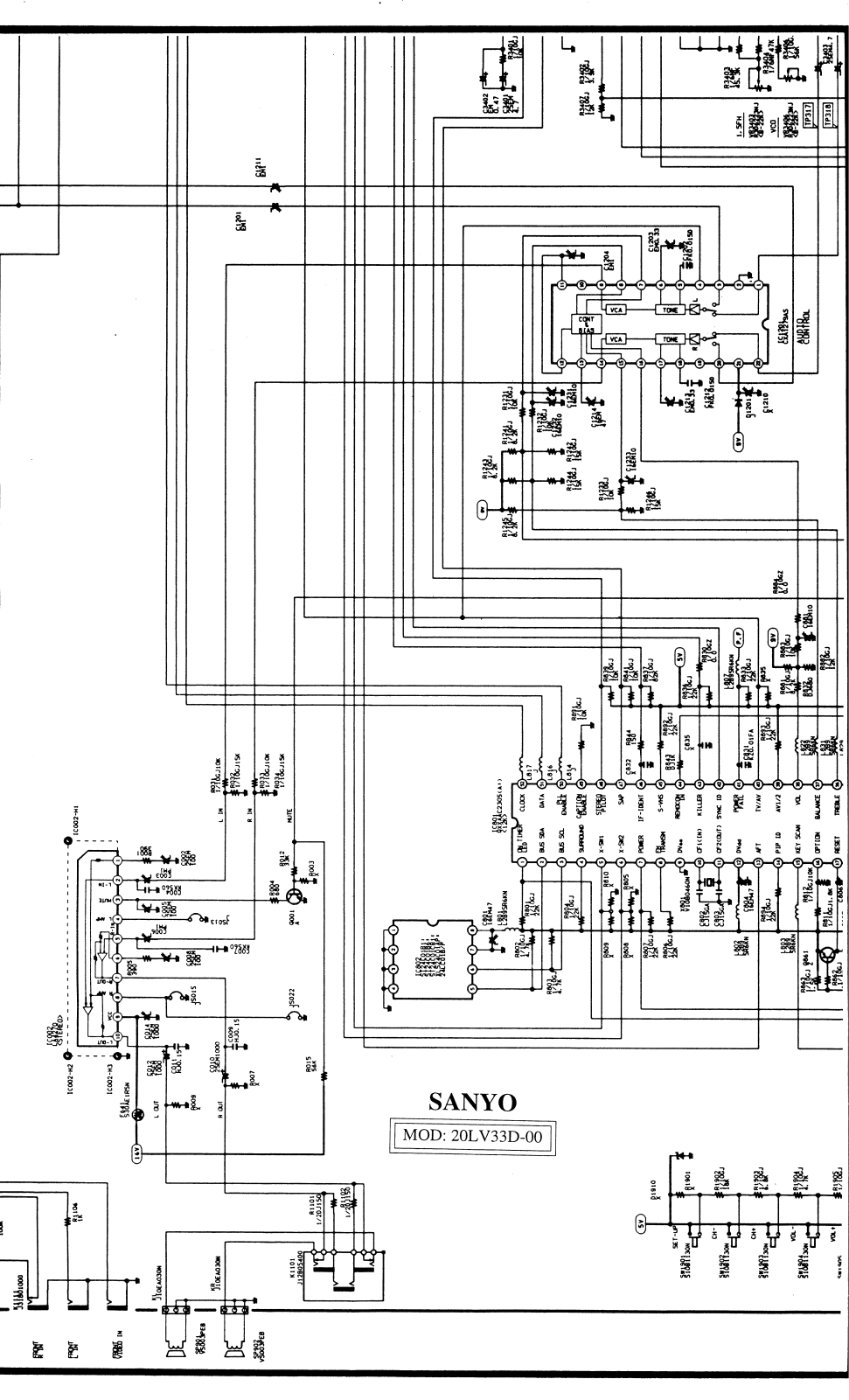 SANYO 20lv33d Diagram