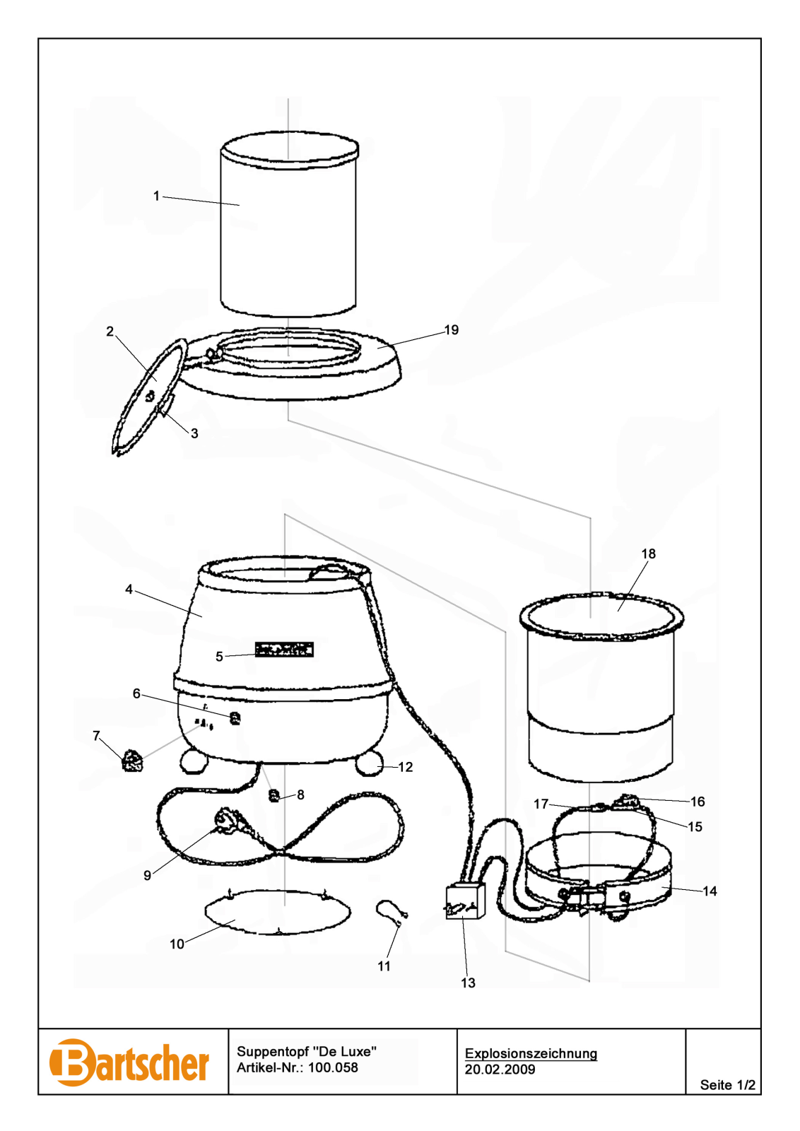 Bartscher 100058 User Manual