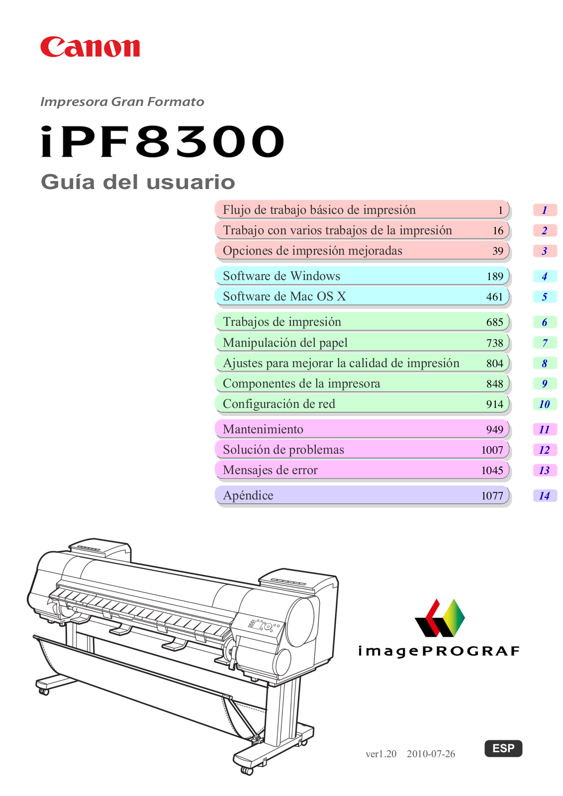 Canon IMAGEPROGRAF IPF8300 User Manual