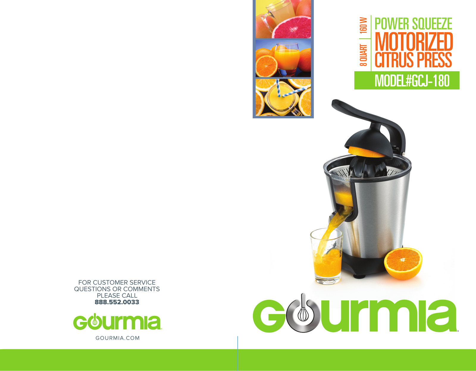 Gourmia GCJ-180 User Manual