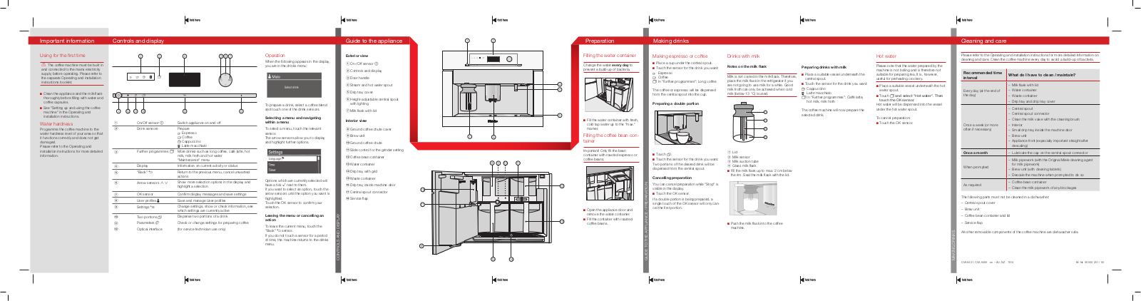 Miele CVA6401B Quick Guide