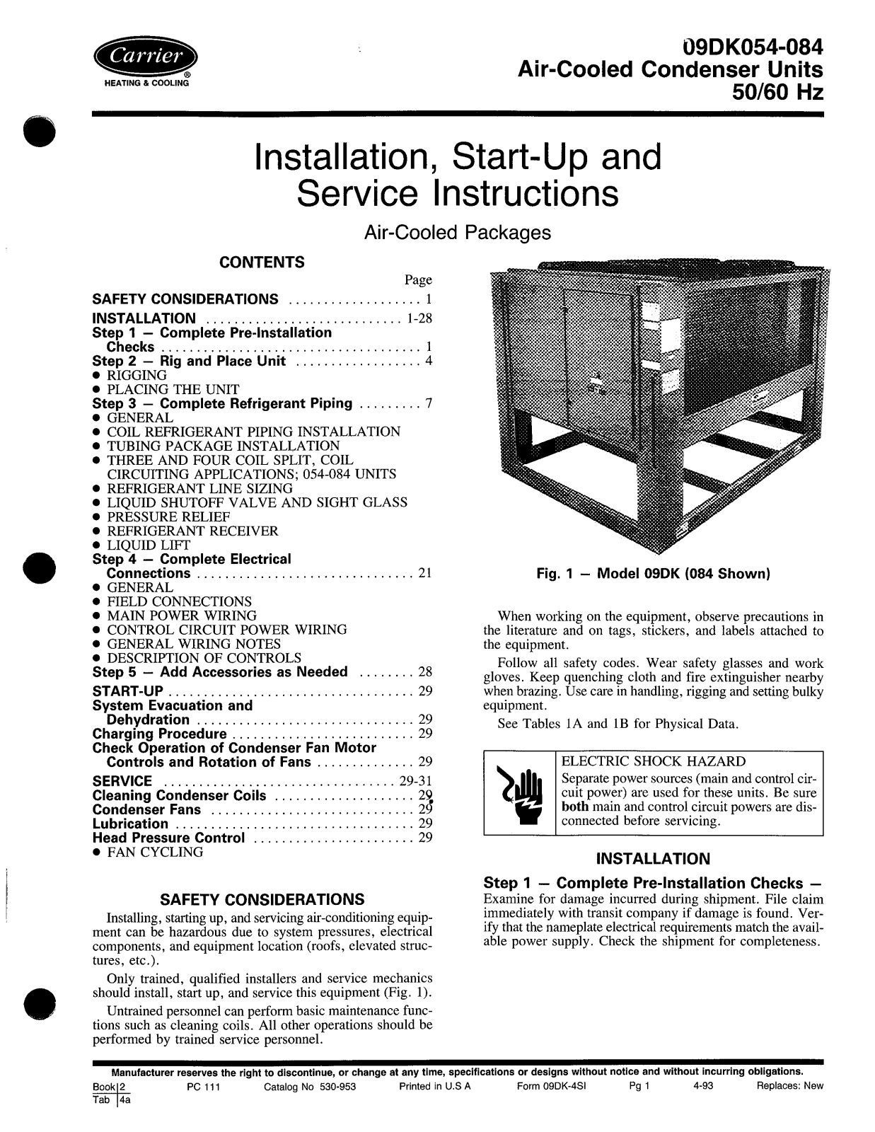 Carrier 09DK054-084 User Manual