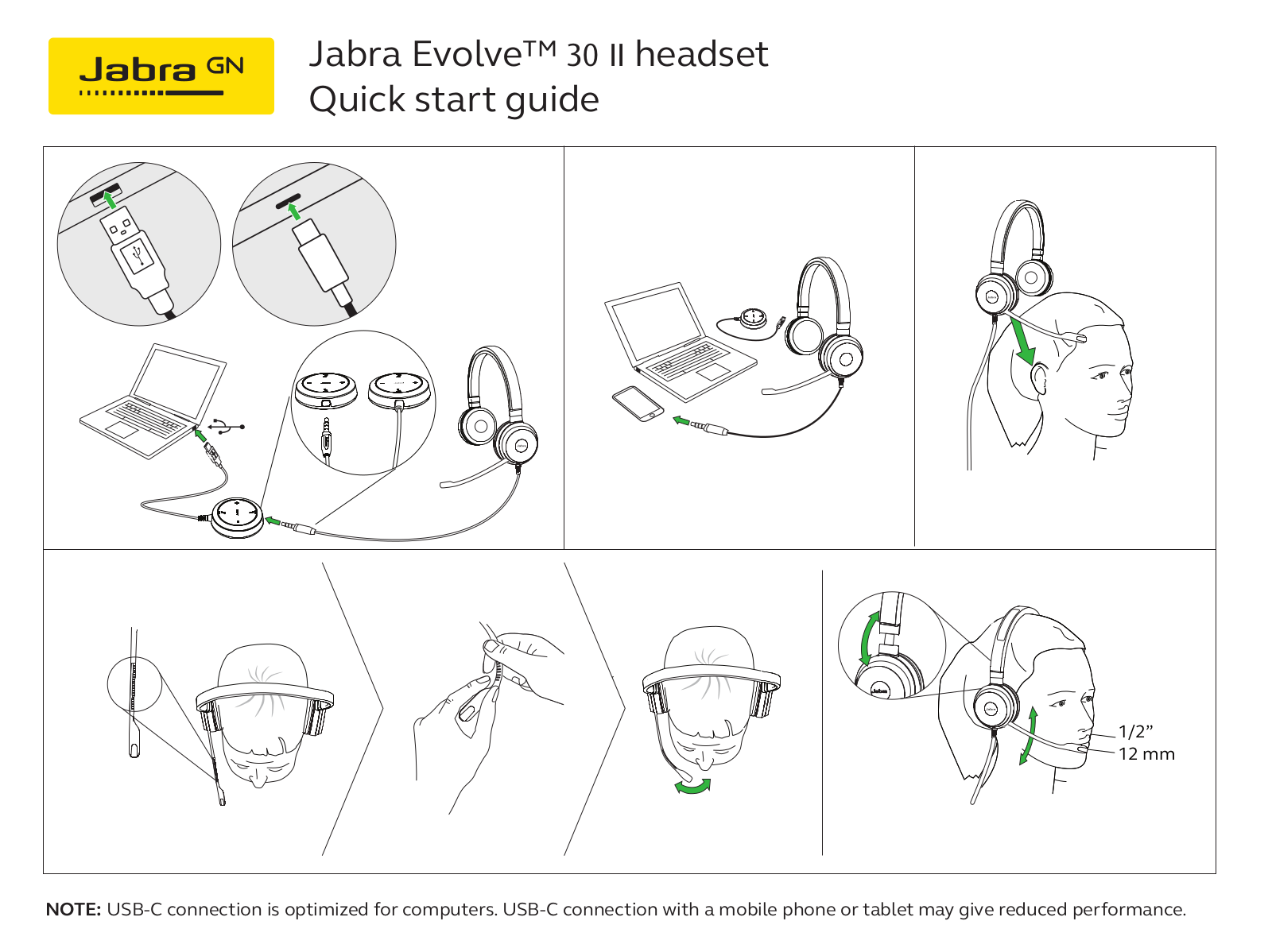 Jabra Evolve 30 II Quick Start Guide