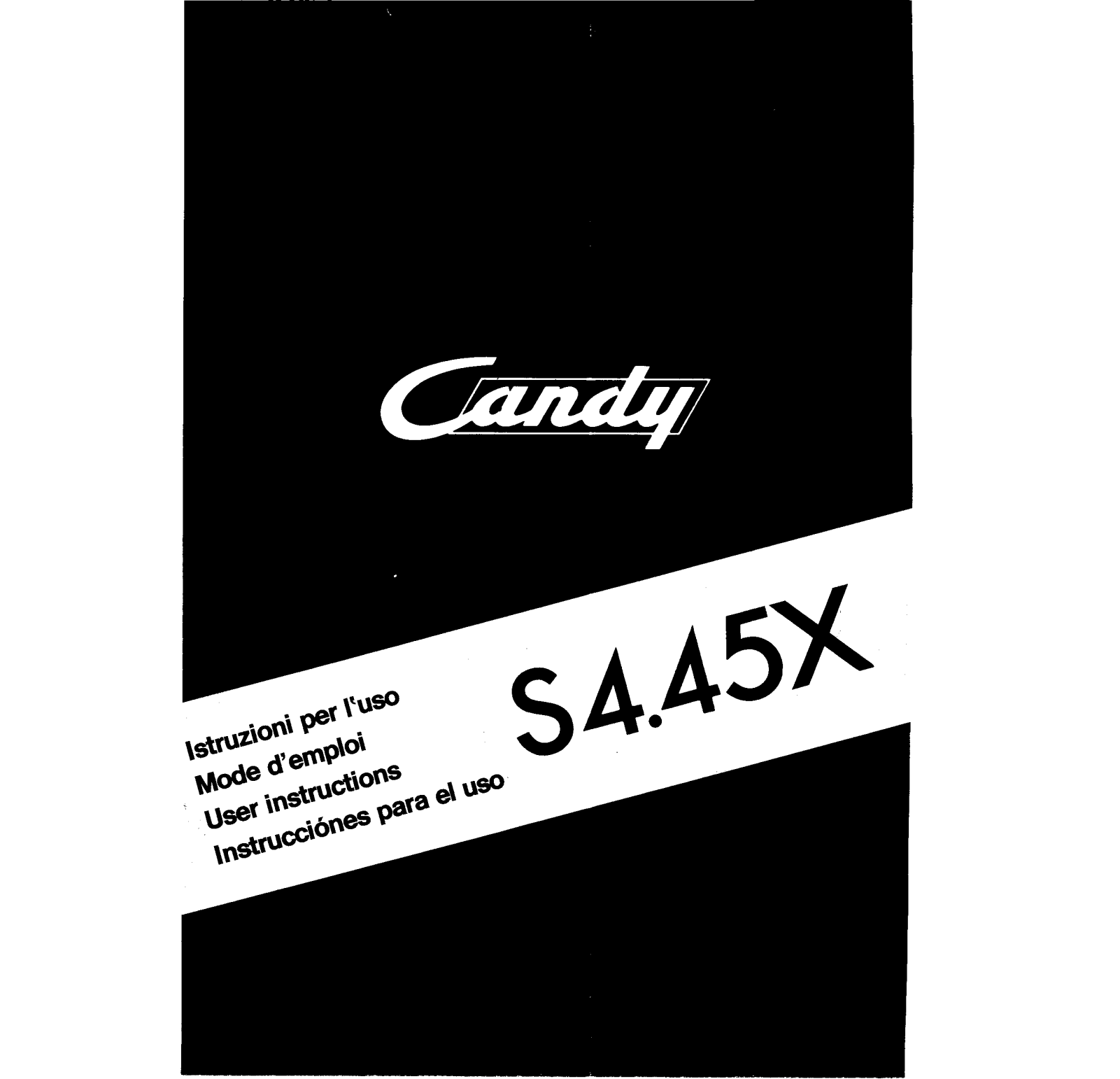 Candy S 4.45X User Manual