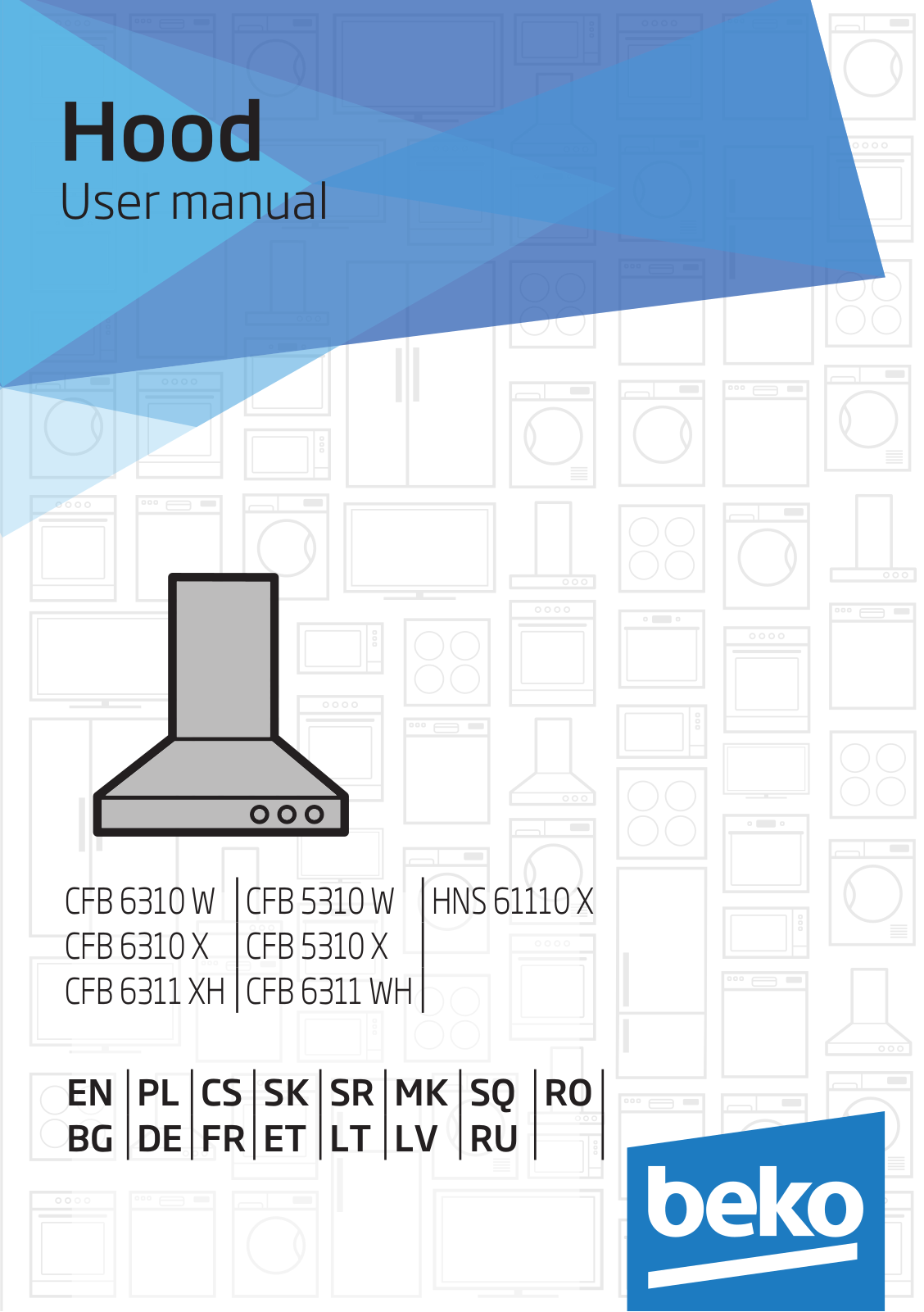 Beko CFB 6310 W, CFB 5310 W, HNS 61110 X, CFB 6310 X, CFB 5310 X User manual