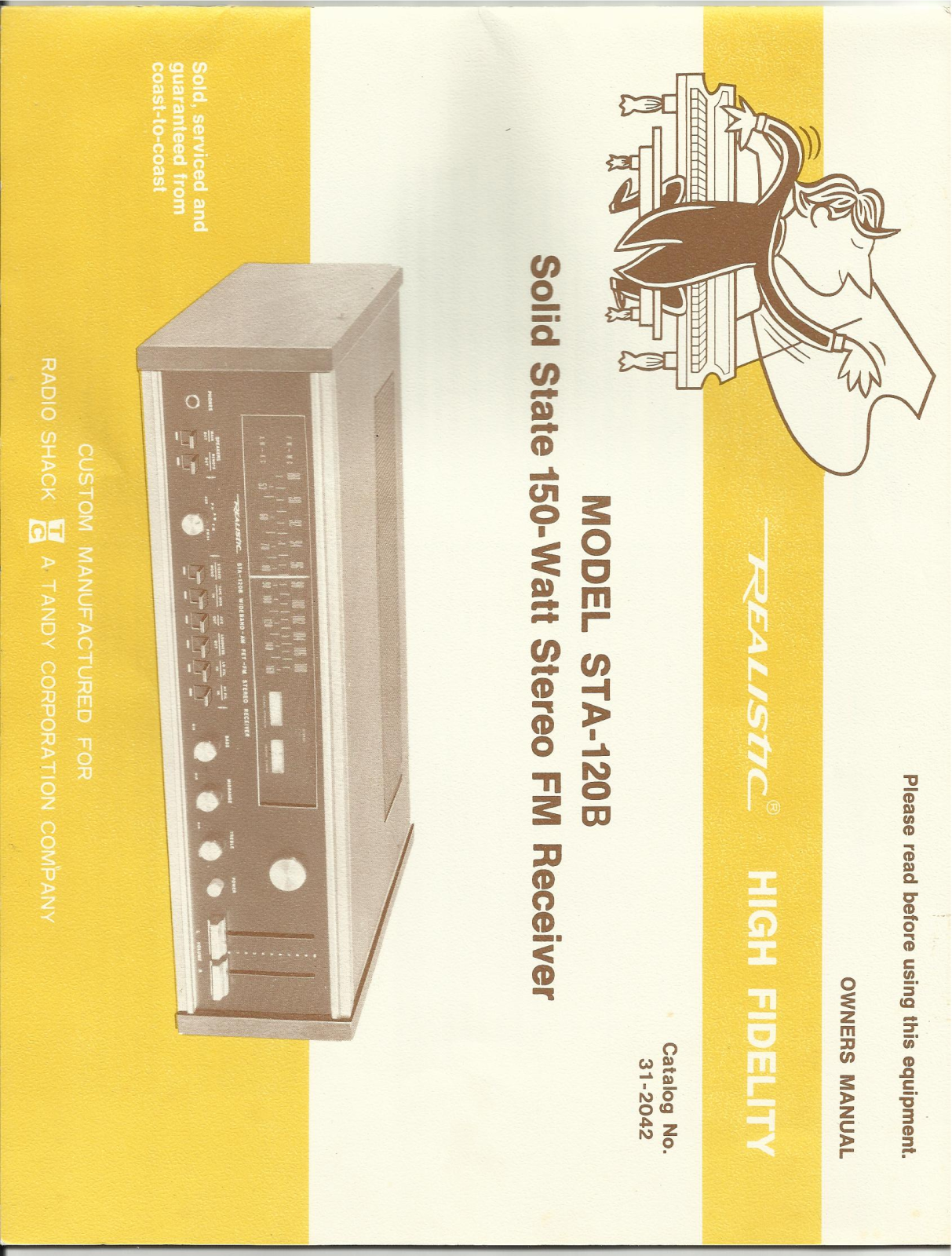 Realistic   RadioShack STA-120-B Owners Manual