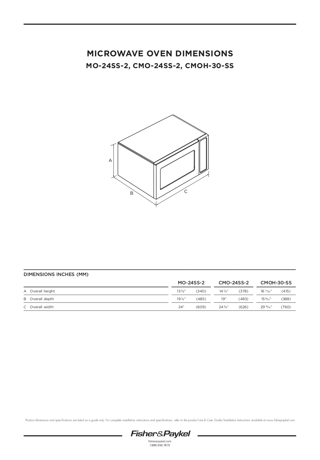 Dynamic Cooking Systems CMO-24SS-2 User Manual