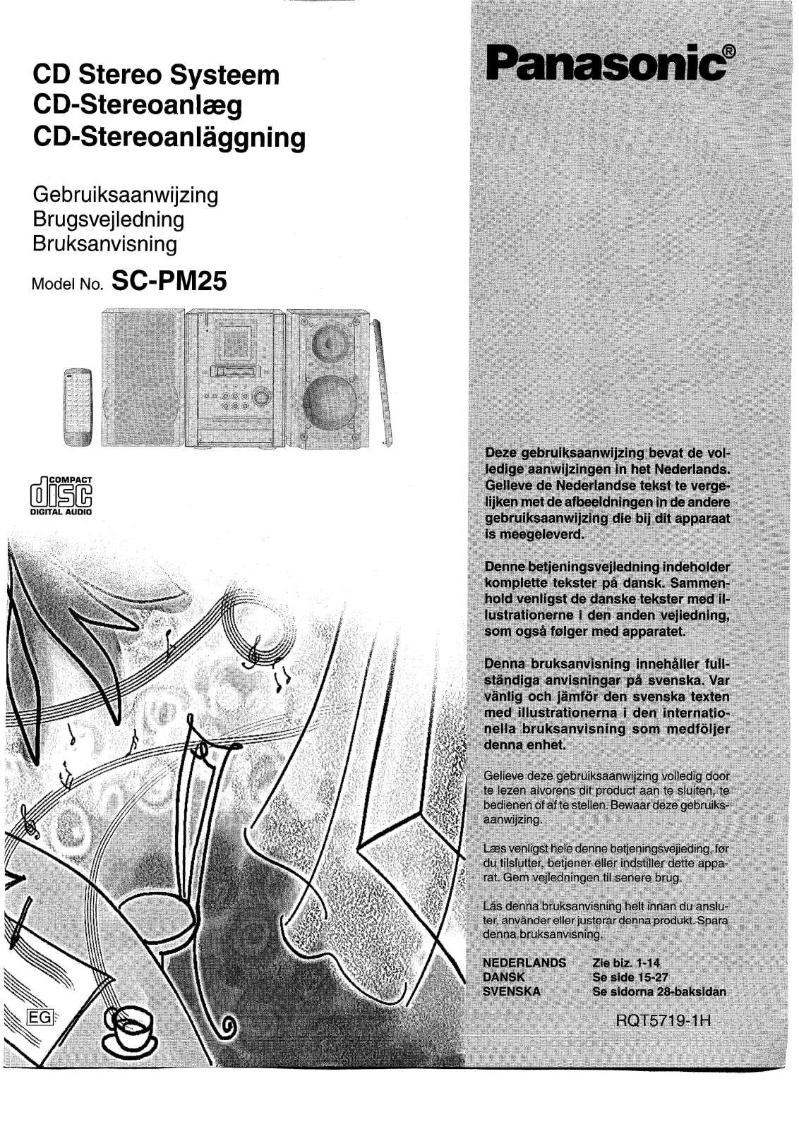 Panasonic SC-PM25 User Manual