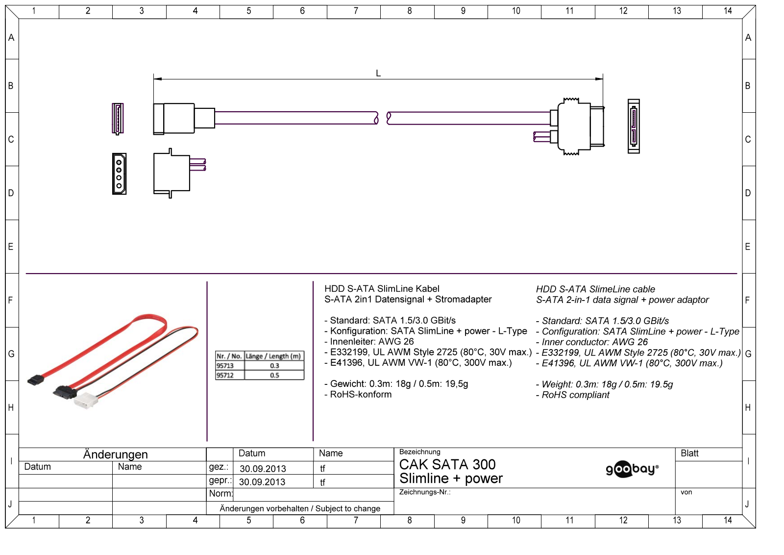 GOOBAY 95713 Datasheet - ManualMachine.com