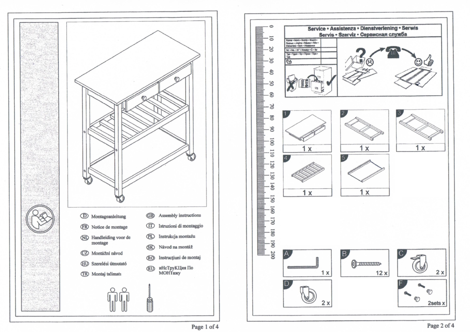 Home affaire Dalum Assembly instructions