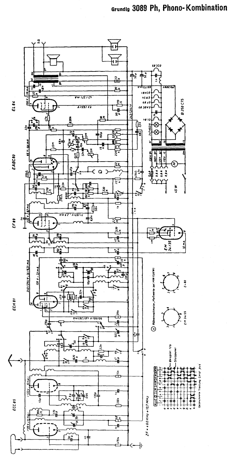 Grundig 3089-PH Schematic