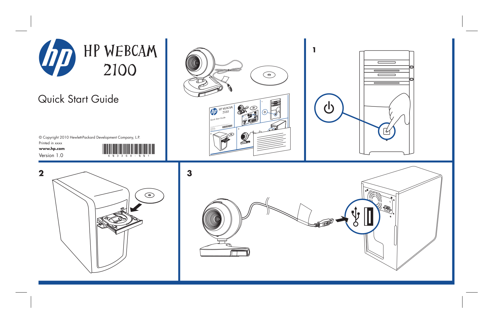 HP 2104, 2103, 2105 Quick Start Guide