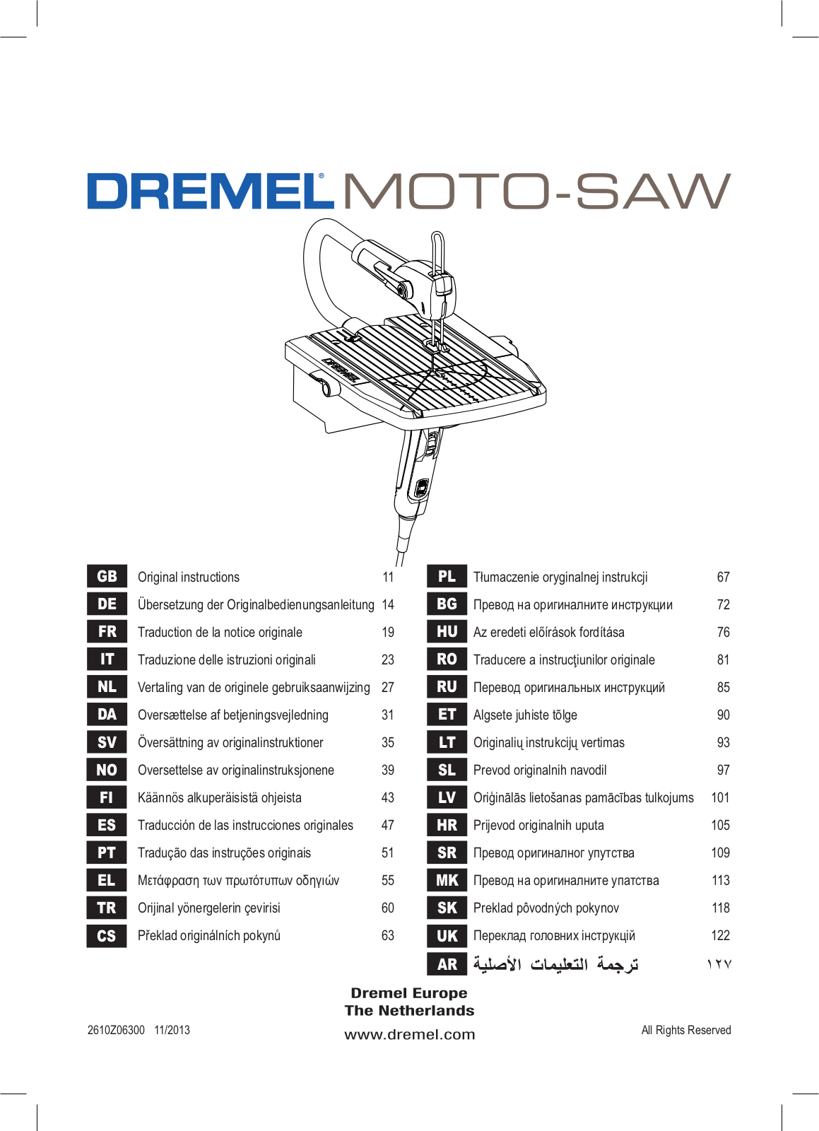 Dremel Moto-Saw MS20 User manual