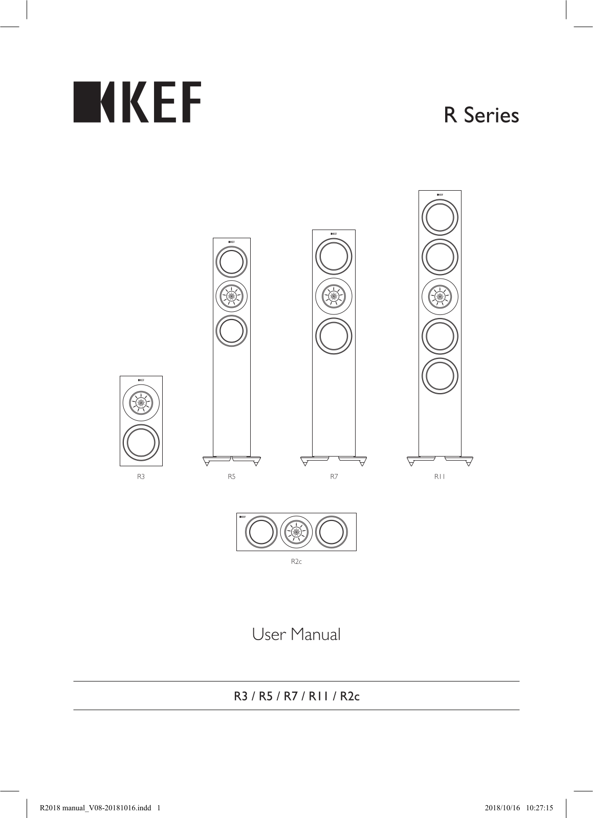 KEF R11 User Manual