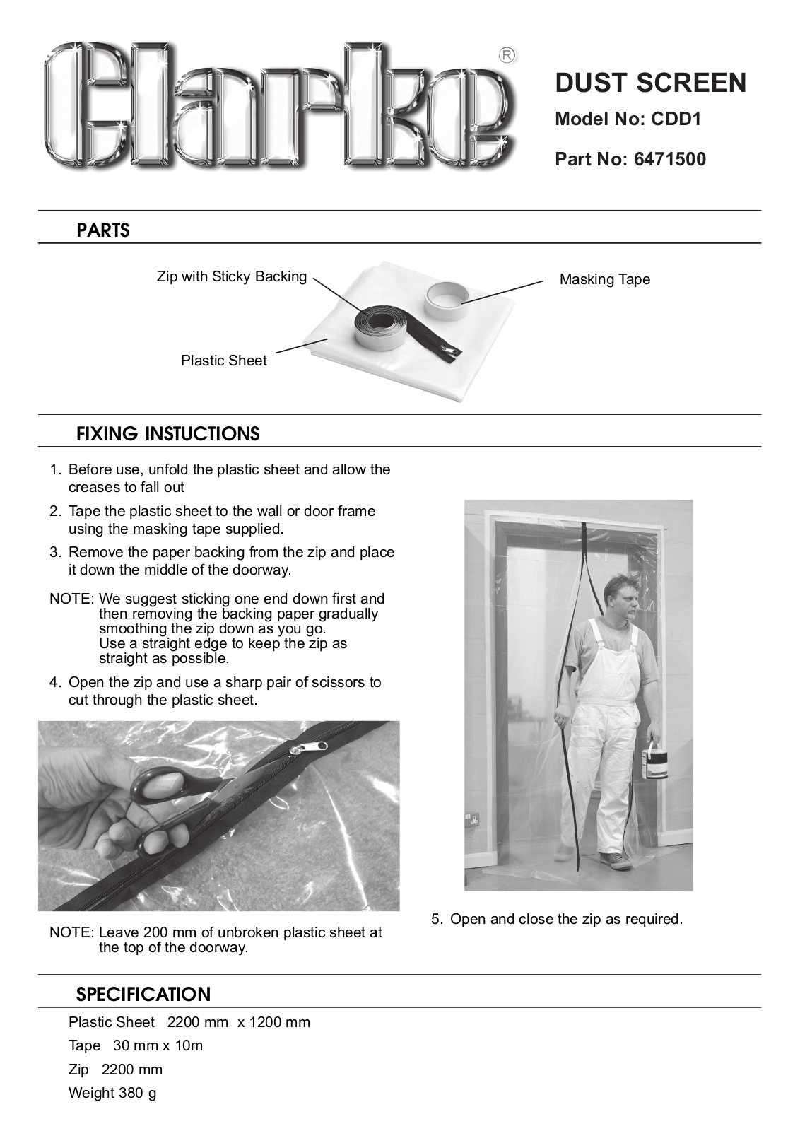 Clarke CDD 1, 6471500 User guide - ManualMachine.com
