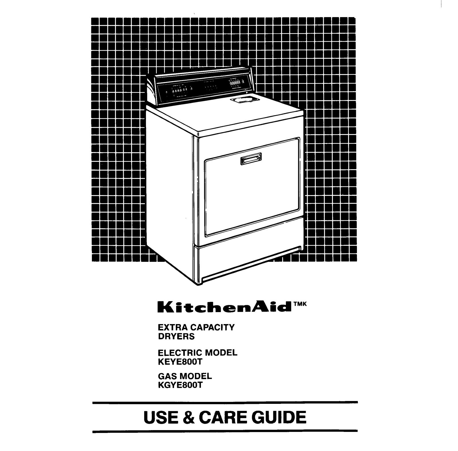 KitchenAid KEYE800T, KGYE800T User Manual