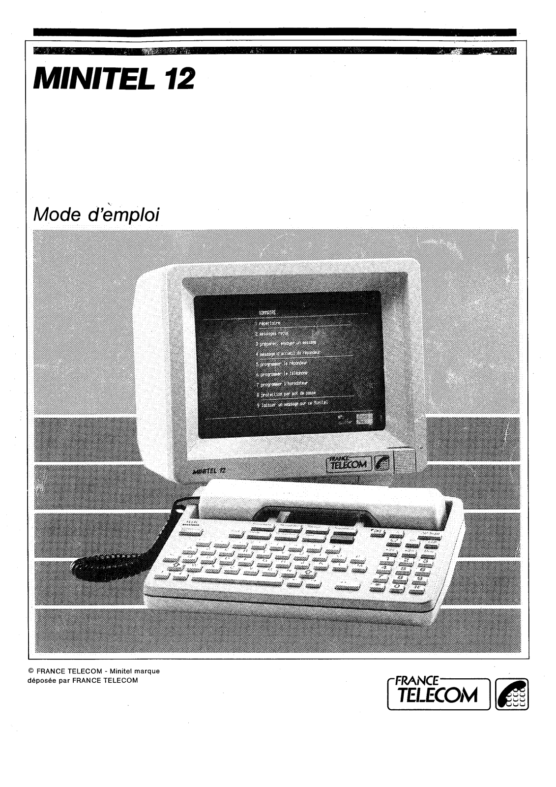 FRANCE TELECOM MINITEL 12 User Manual