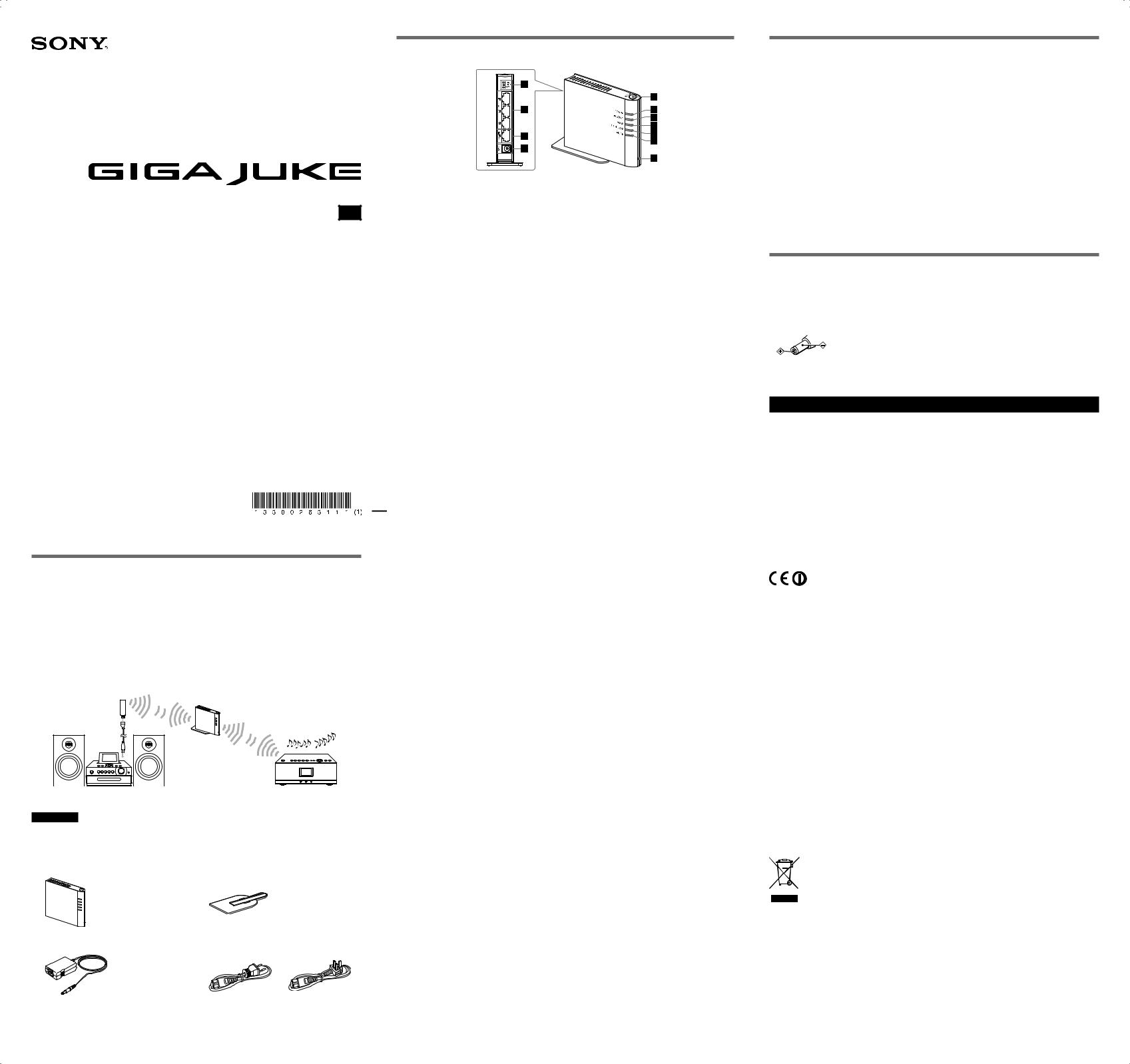 Sony WAP-NA1 Getting Started Guide