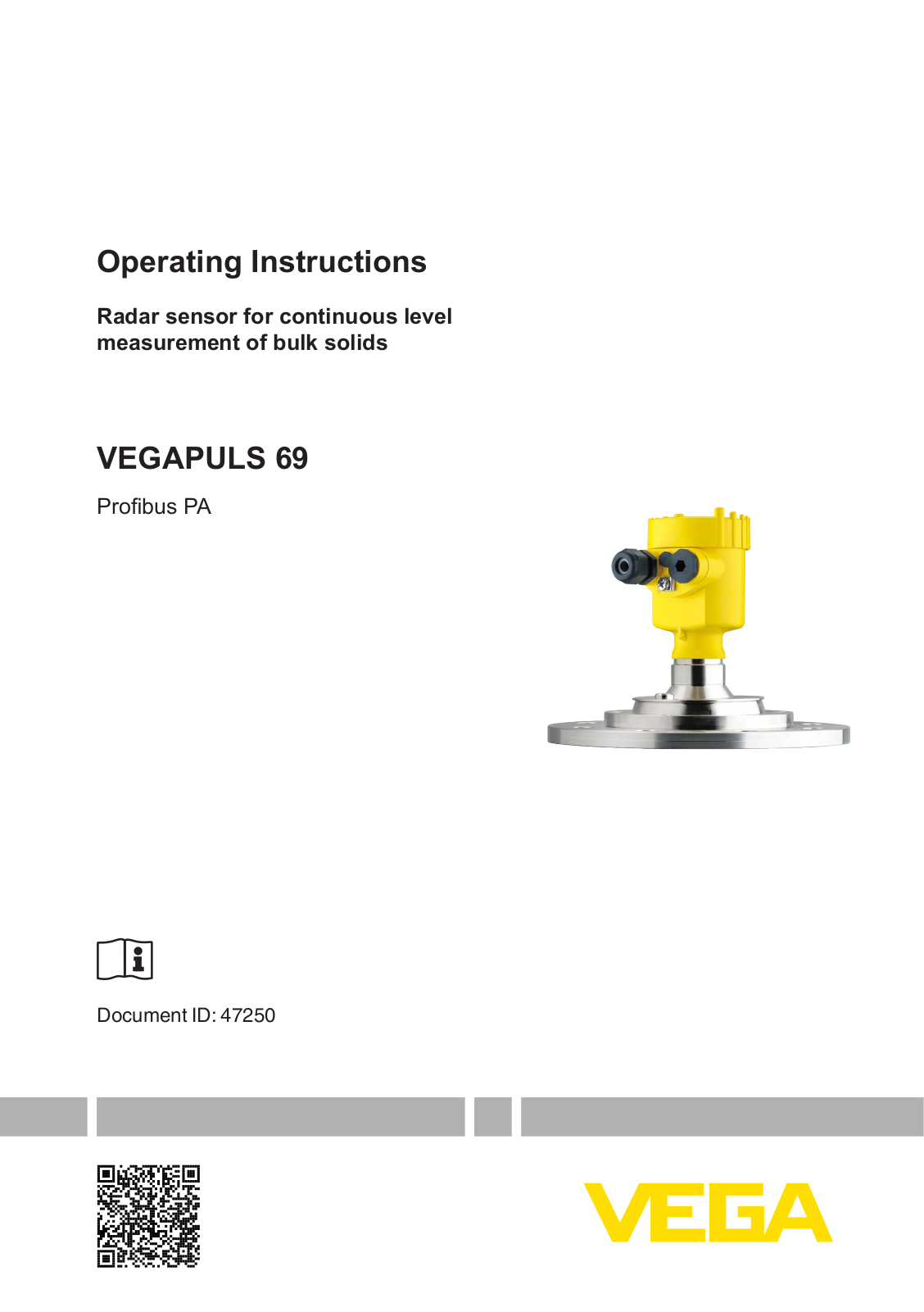 VEGA VEGAPULS 69 Operating Instructions